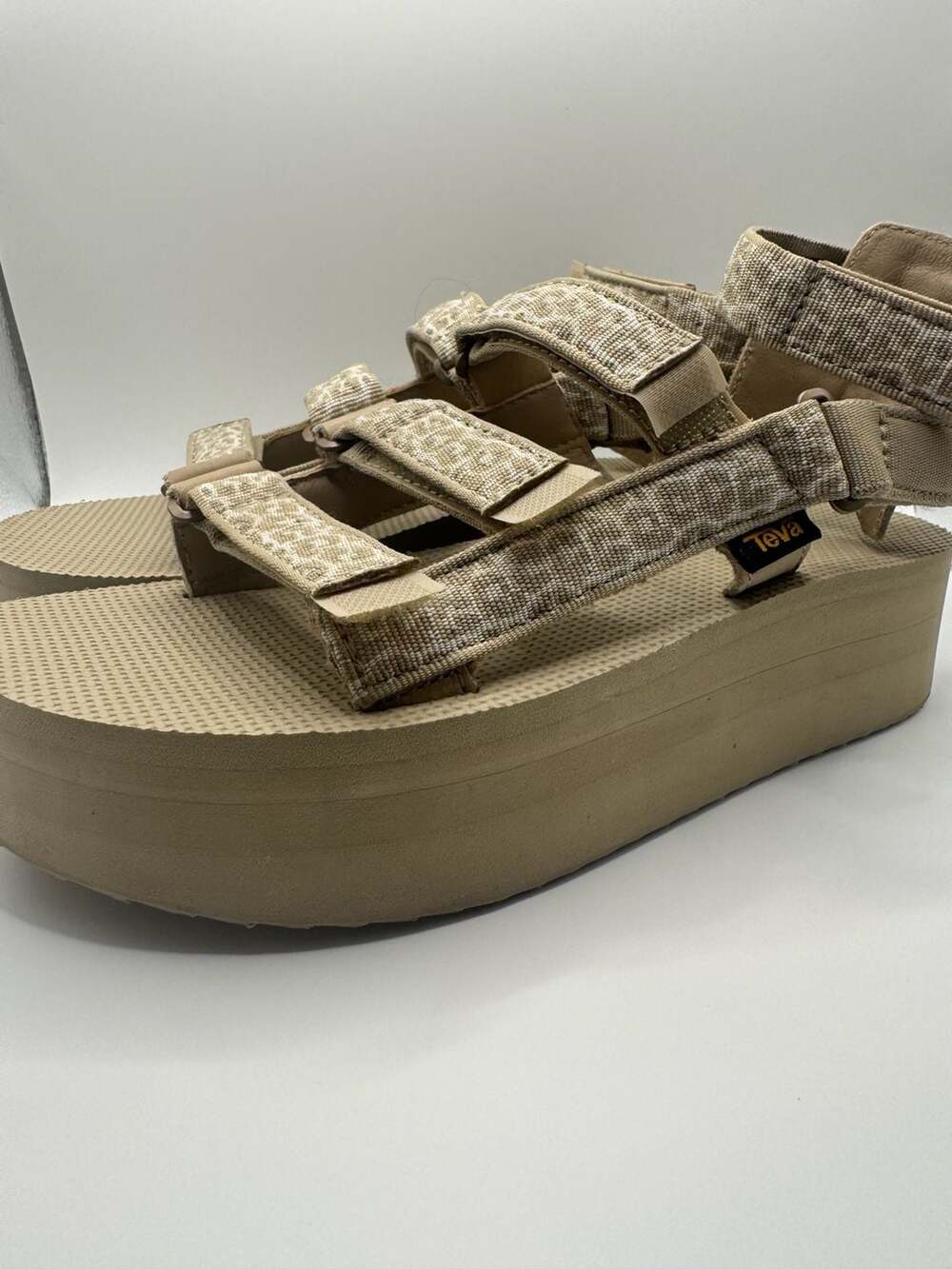 Teva Women's Flatform Mevia Sandals in Dorinda Sesame Multi 9 - Picture 5 of 10